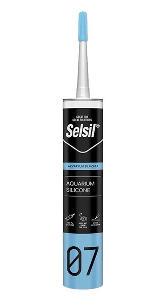 Selsil 07 Akvaryum Silikonu Şeffaf 280 ml ürün görseli 1