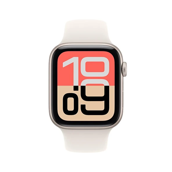 Apple Watch SE 3 GPS 44mm Yıldız Işığı Alüminyum Kasa ve Yıldız Işığı Spor Kordon - M/L - 1