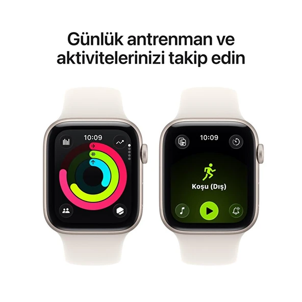 Apple Watch SE 3 GPS 44mm Yıldız Işığı Alüminyum Kasa ve Yıldız Işığı Spor Kordon - M/L - 4