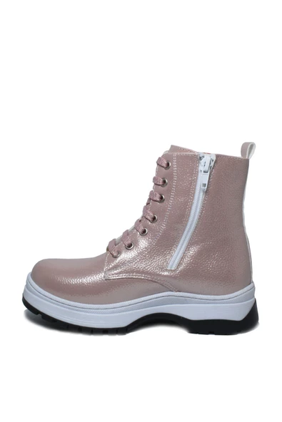 Genç Kız Çocuk Pembe Ortapedik Trekking Kaymaz Taban Hafif Bot - 3