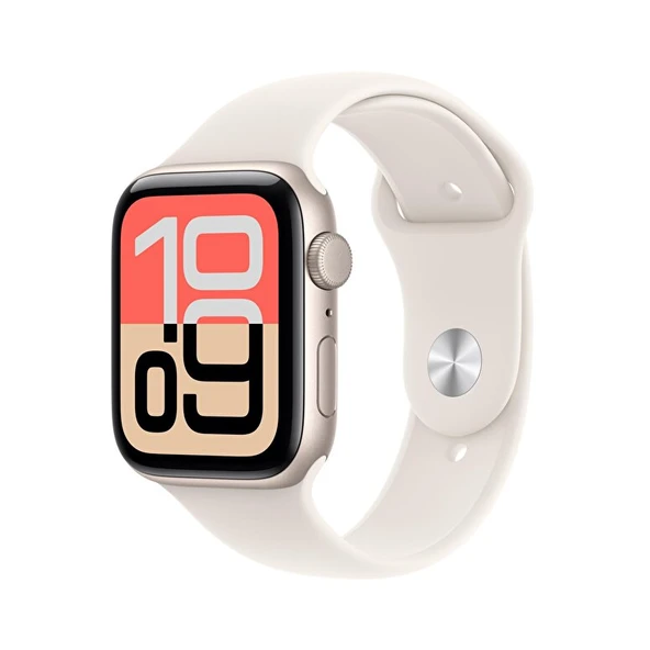 Apple Watch SE 3 GPS 44mm Yıldız Işığı Alüminyum Kasa ve Yıldız Işığı Spor Kordon - M/L - 3