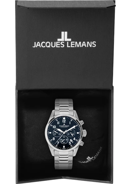 JACQUES LEMANS BARCELONA 42-2D ERKEK KOL SAATİ - Resim 3