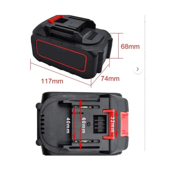 Power Black Şarjlı Matkap, Kırıcı, Taşlama, İspiral, Budama, Testere, Somun Sıkma Bataryası 10 Pili - 2