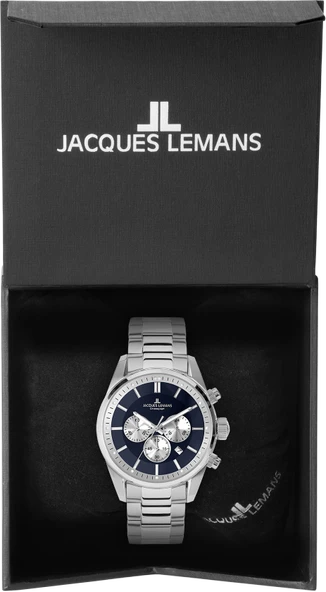 JACQUES LEMANS BARCELONA 42-6.1F ERKEK KOL SAATİ - Resim 4