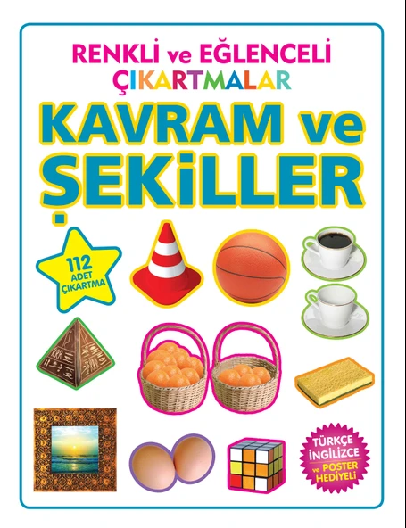 Renkli ve Eğlenceli Çıkartmalar Kavram ve Şekiller ürün görseli