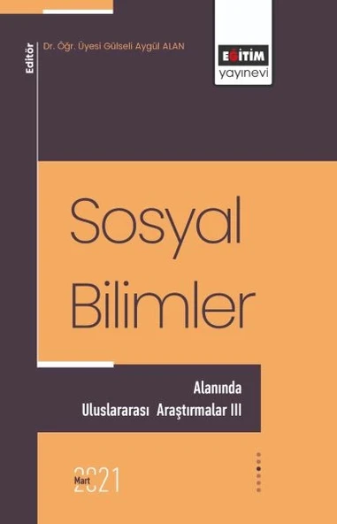 Sosyal Bilimler Alanında Uluslararası Araştırmalar 3 ürün görseli
