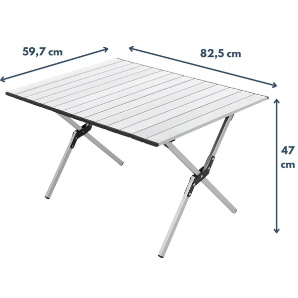 HABITAT KATLANABİLİR ALÜMİNYUM KAMP VE PİKNİK MASASI BÜYÜK BOY - Resim 2