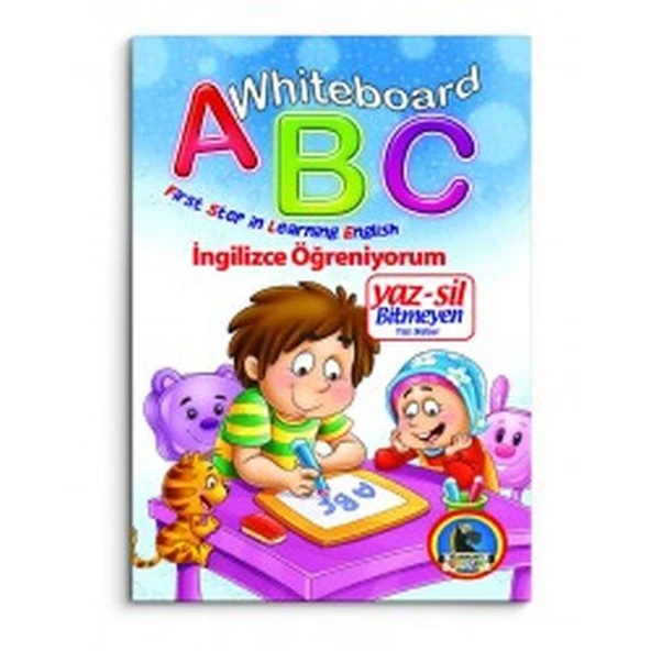 Whiteboard ABC First Step in Learning English / Yaz-Sil Bitmeyen Yazı Defteri ürün görseli