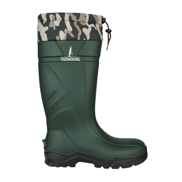 Konçlu PU Uzun Avcı Çizmesi - Su Geçirmez - Kaymaz Taban - Thermoking - Balıkçı Çiftçi Çizme - Resim 2