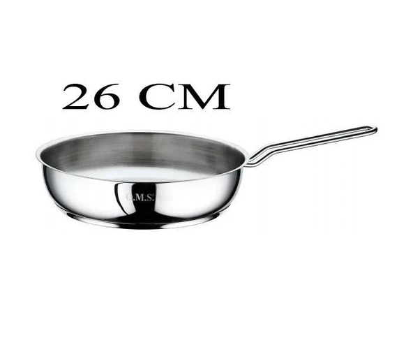 Oms Çelik Tava 26x6 CM Silikonlu Cam Kapaklı - Mavi - 4