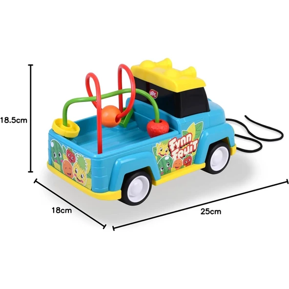 Dickie ABC Fynn Fruit Sesli İple Çekilebilen İnce Motor Becerisi Labirent Oyunlu Kamyon Araba - 5