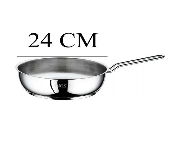 Oms Çelik Tava 24x6 CM Cam Kapaklı - Kırmızı - 2