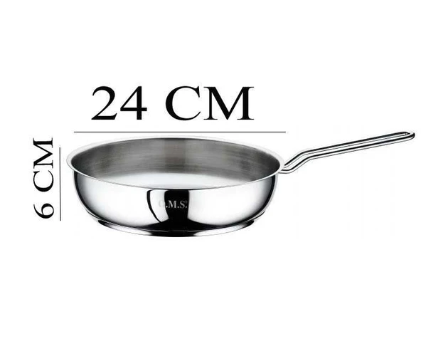 Oms Çelik Tava 24x6 CM Cam Kapaklı - Kırmızı - 3