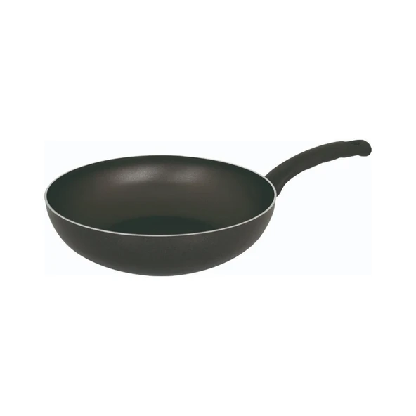 Mehtap Teflon Wok Tava - 24 CM Cam Kapaklı - 2