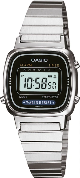 CASIO LA670WA-1DF KADIN KOL SAATİ ürün görseli