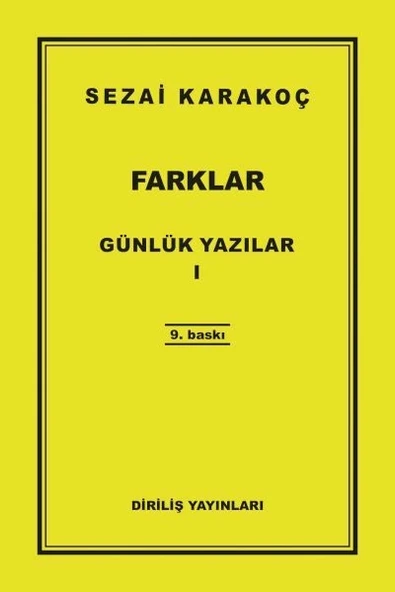 Günlük Yazılar 1 - Farklar ürün görseli