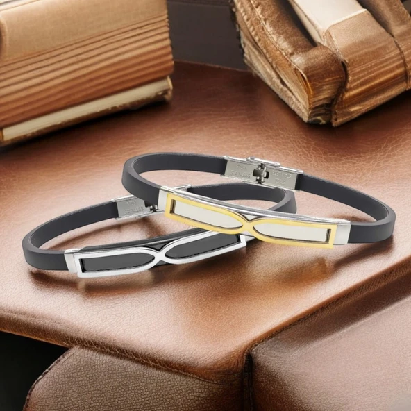 Sonsuzluk Desenli Çelik Bileklik 3183SCB012 - Resim 2