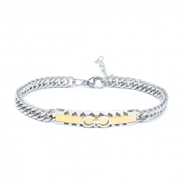 Sonsuzluk Motifli Çelik Bileklik 3183EBF1D1 - Resim 3