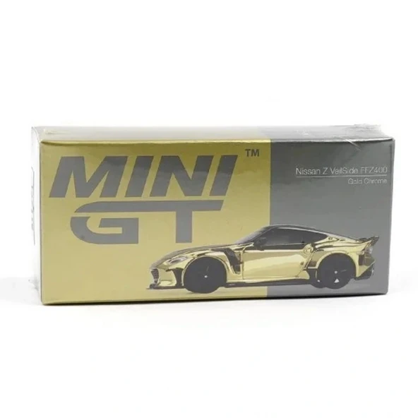 Eğitici Oyuncak Mini GT 1/64 Nissan Z VeilSide FFZ400 Gold Chrome - 2