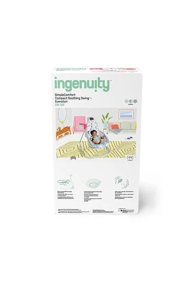 Ingenuity Simple Comfort Everston Dönenceli Salıncak ve Ev Tipi Ana Kucağı - 6