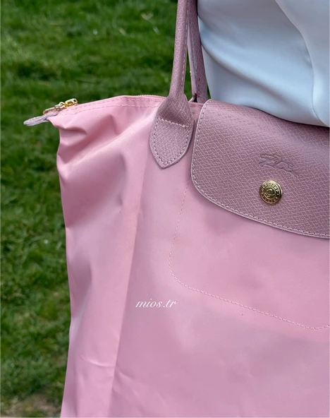 Pembe Longchamp Çanta - 4