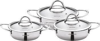 Emsan Cemre İndüksiyon Tabanlı 6 Parça Çelik Sahan Seti ürün görseli