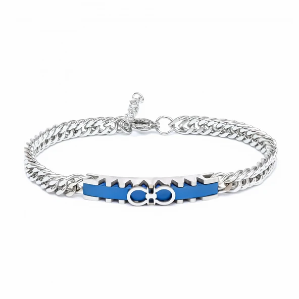 Sonsuzluk Motifli Çelik Bileklik 3183EBF1D1 - Resim 2