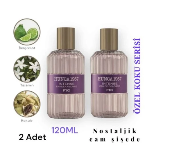 2 Adet Hunca 1957 Intense Fig 120 Ml Sprey Kolonya - Eau De Cologne ürün görseli