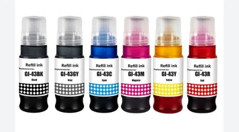 Canon GI-43 Uyumlu Mürekkep G540 G640 6 RENK ürün görseli