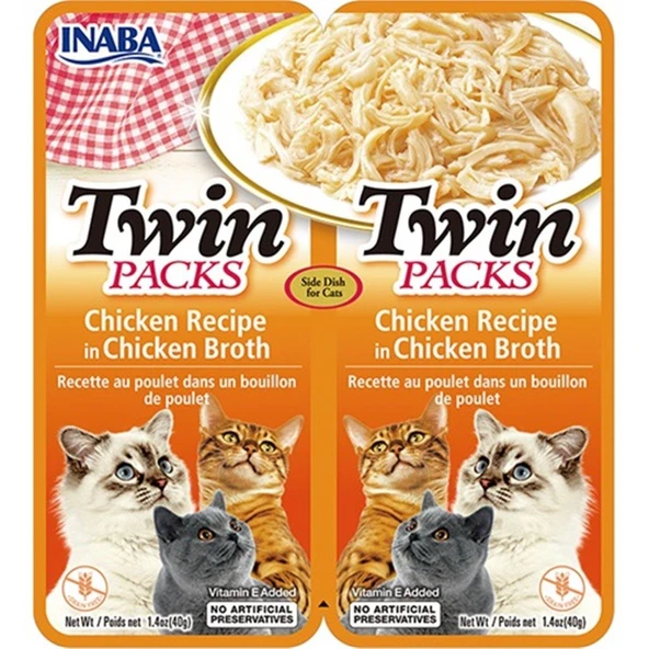 Ciao Twins Churu Tavuk Etlı Tavuk Sulu Kedi Çorbası 2 X 40 gr - 1