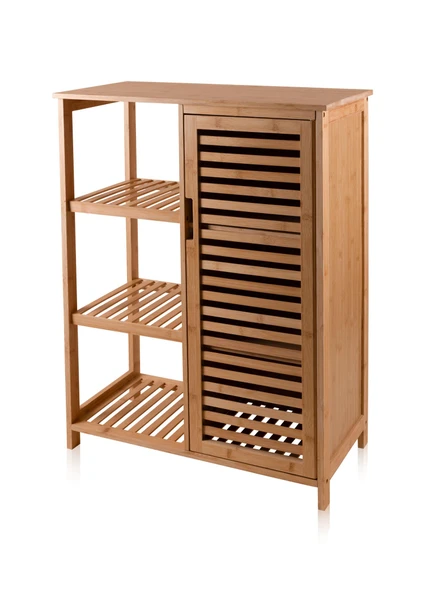 The Mia Bambu 4 Katlı Kapaklı Düzenleyici Dolap Raf 87x66x33 Cm ürün görseli