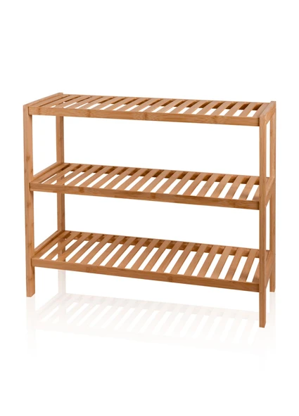 The Mia Bambu 3 Katlı Düzenleyici Dolap Raf Ayakkabılık 70x59x26 Cm ürün görseli 1