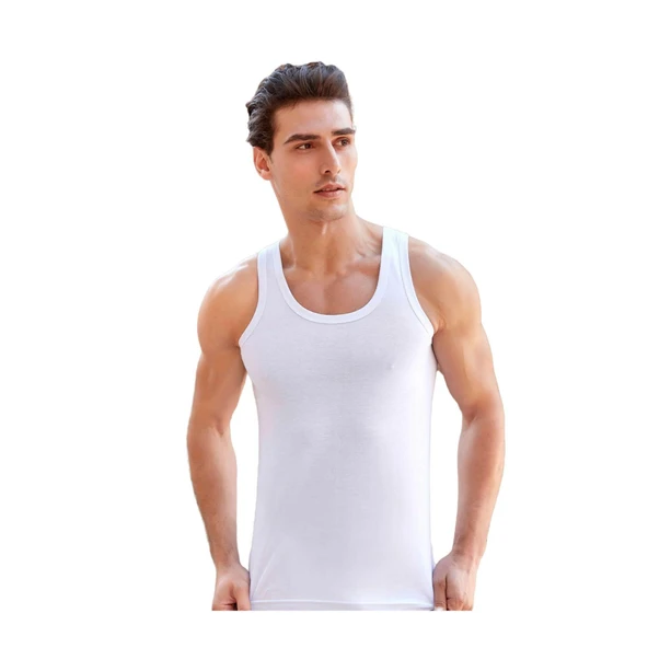 Berrak 3 Lü Paket %100 Pamuk Erkek Askılı Atlet 1020