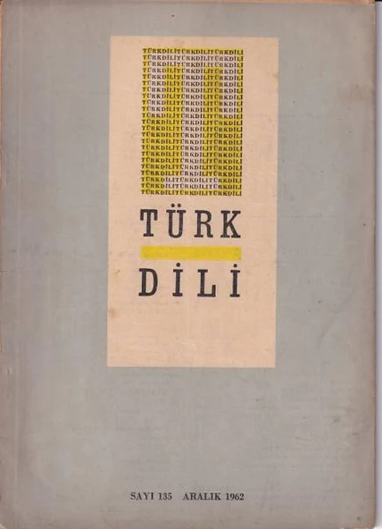 Türk Dili 135 Aralık 1962 ürün görseli