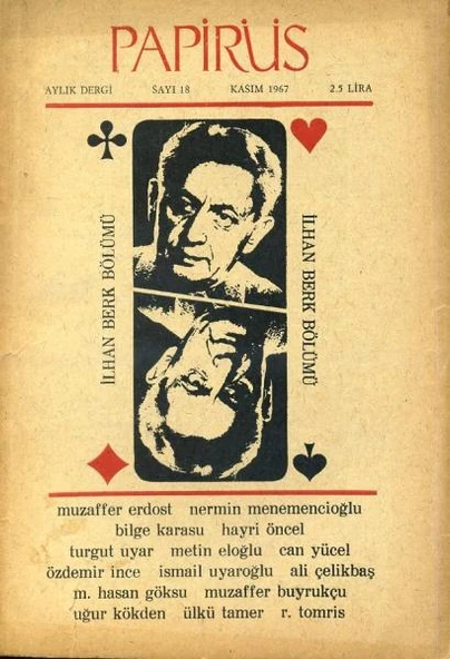 Papirüs Aylık Dergi Sayı 18 Kasım 1967 ürün görseli