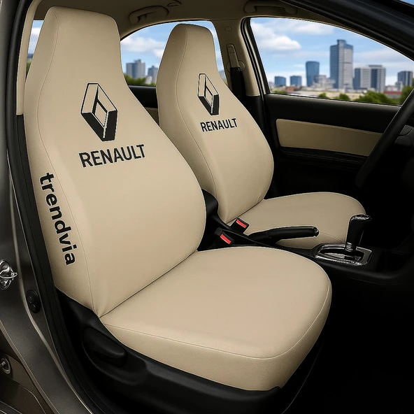 Seat Bej Renk Ön Arka Koltuk Kılıfı Penye Servis Tipi Araba Koltuk Koruyucu