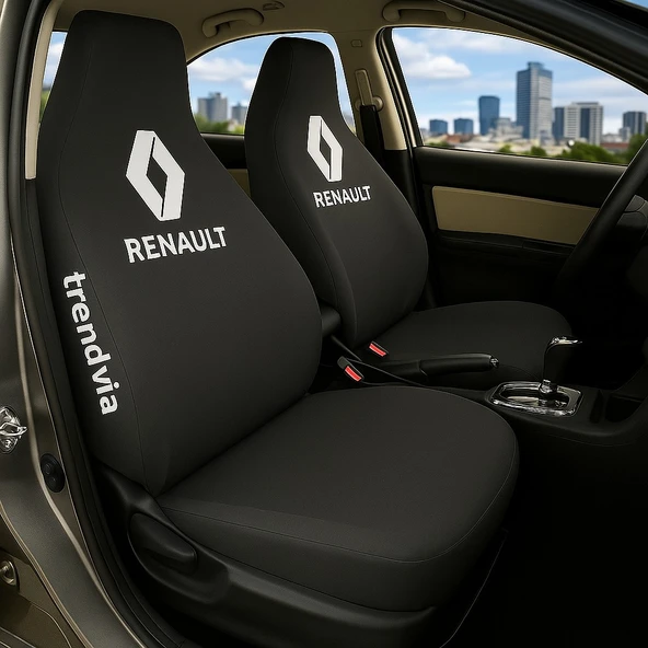 Seat Siyah Renk Ön Arka Koltuk Kılıfı Penye Servis Tipi Araba Koltuk Koruyucu