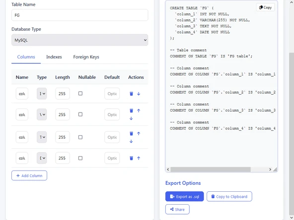 SQL Database Code Generator - 7