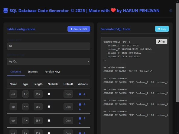 SQL Database Code Generator - 10