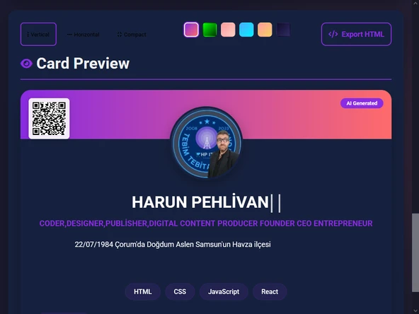 AI Profile Card Generator - 8