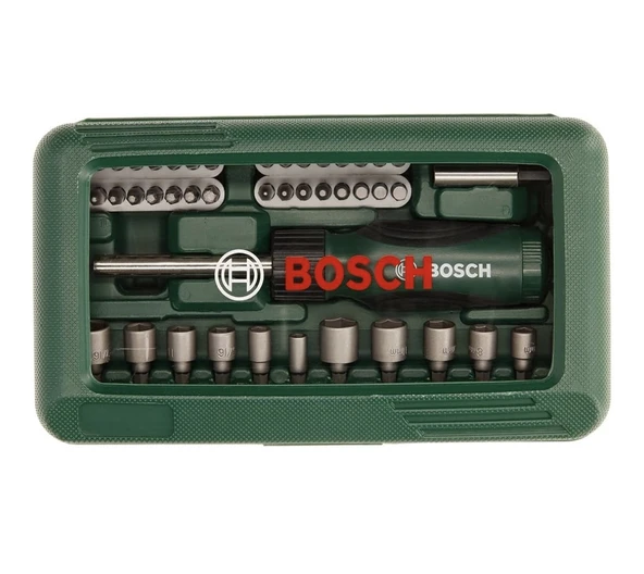 Bosch 46 parça cırcırlı tornavida lokma vidalama seti - Resim 2
