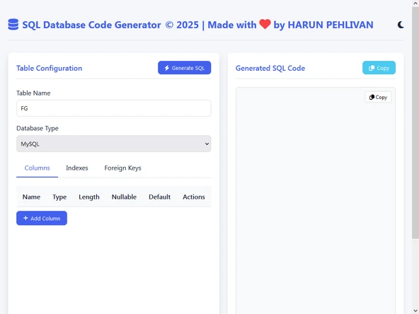 SQL Database Code Generator - 3