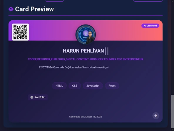AI Profile Card Generator - 7