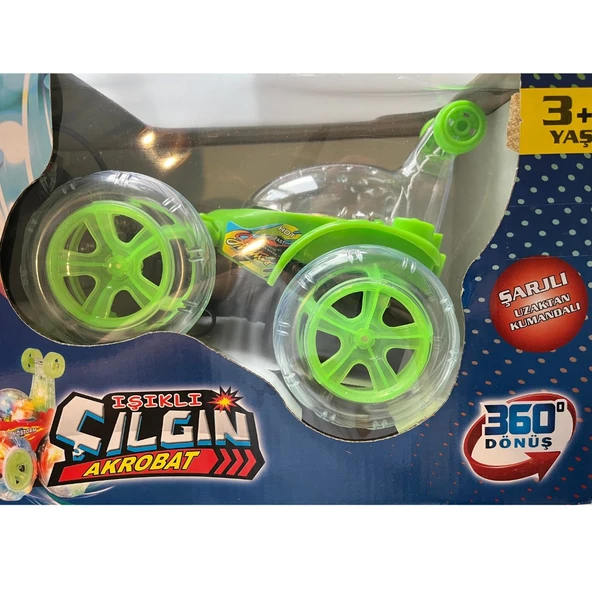 Çılgın Akrobat Araba Kumandalı Şarjlı ve Işıklı Araba 18cm x 15 cm - Resim 3