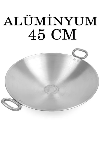 Alüminyum Eloksallı 45cm Kalın Sac Kavurma ve Gözleme Sote Tavası - 1