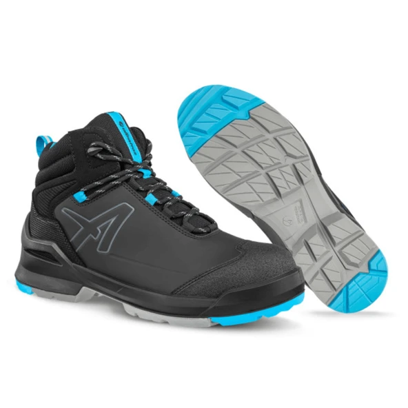 Taraval Mid Fiberglass Koruyucu Burunlu Siyah Mavi S3L ESD SRC İş Ayakkabısı 37 Numara - Resim 4