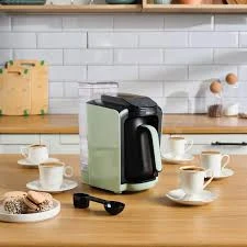 Karaca Hatır Su Hazneli Otomatik Türk Kahve Makinesi Cabbage Green - Resim 2