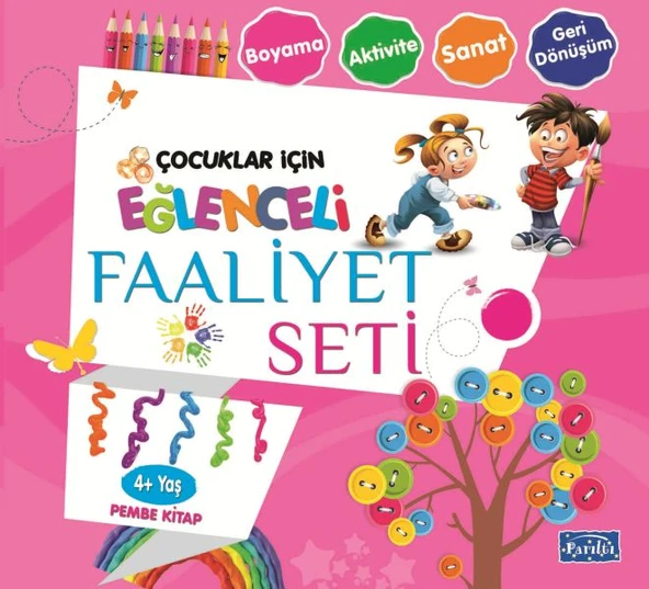 Eğlenceli Faaliyet Seti - Pembe Kitap - 4+ Yaş ürün görseli 1