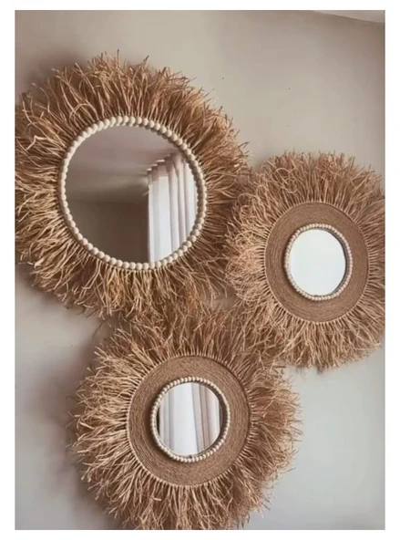 3lü Duvarsüsü Aynalı Rafya - 1