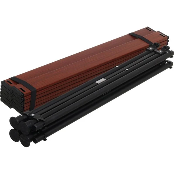 FreeCamp 8830-H3-C Katlanır Masa-KAHVERENGİ - 5